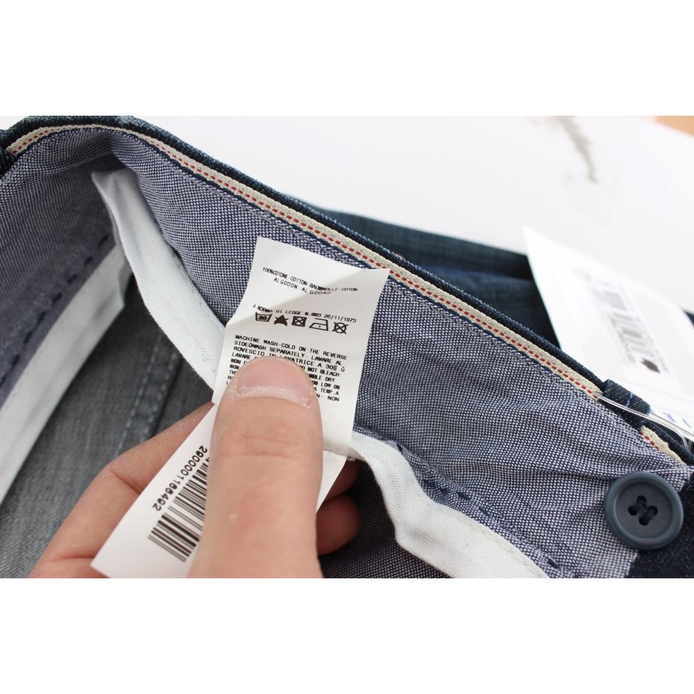 nan Blue Wash Cotton Regular Straight Fit Jeans - Picture 6 of 6